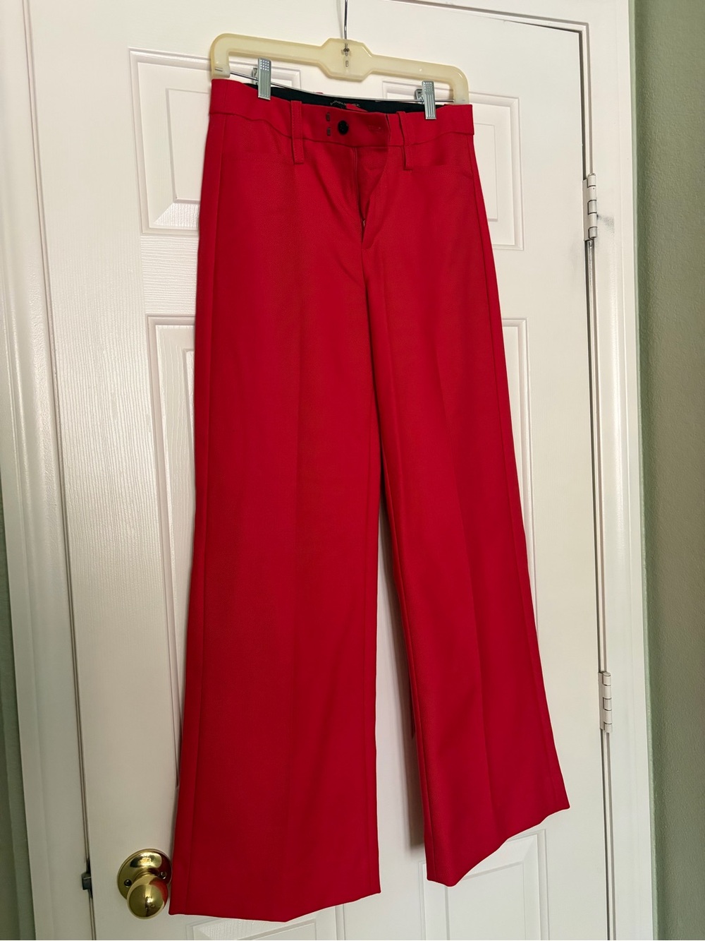 Banana Republic Wide Leg Pants in Red